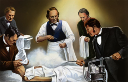Dr. Josep Lister was the first surgeon to use phenol to disinfect equipment and wounds during surgical procedures.